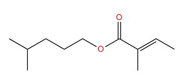 4-Methylpentyl (E)-2-methyl-2-butenoate